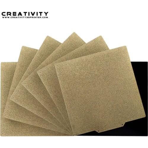 235x235/310X310 mm Double-Sided Textured And Smooth CR10 Ender3 PEI Powder Coated Spring Steel Sheet Heat Bed Build Plate+Base