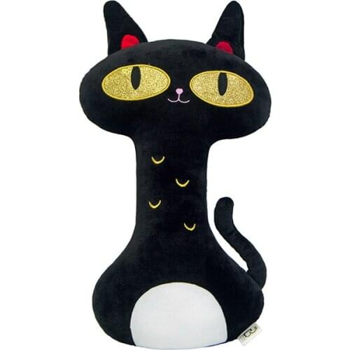 45CM Cute Black Cat Soft Anime Figure Plush Toy Plush Stuffed Toys for Children