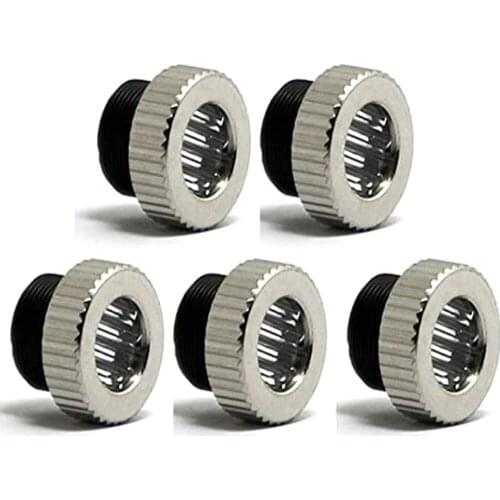 5pcs 120° Line Laser Lenses 200nm-1100nm with Lens Frame M9 and Metal Cap Optics