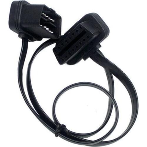 60cm Car Diagnostic Cable OBD2 Socket Extension 16 Pin 8 Core OBD II Connector Extension Cable Car Accessories