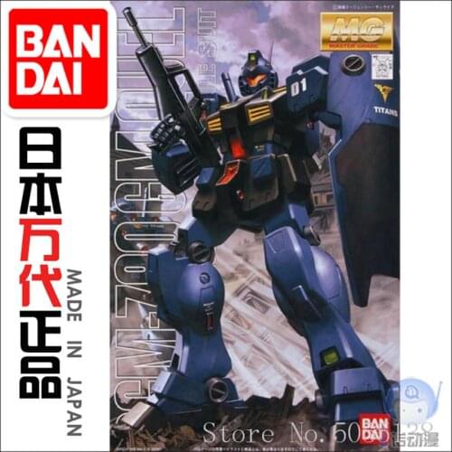 Bandai Gundam Model IN-Stock Assembly 71692 MG 1/100 RGM-79Q GM Quel Gundam ROBOT Figure Anime Toys Figure Gift