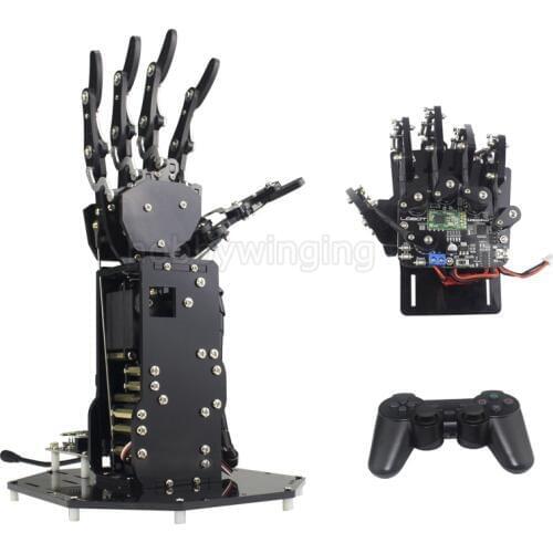 Bionic Robot Hand Palm Fingers Robotic DIY Kit /High Torque Manipulator Wireless Handle /Somatosensory Control Open source