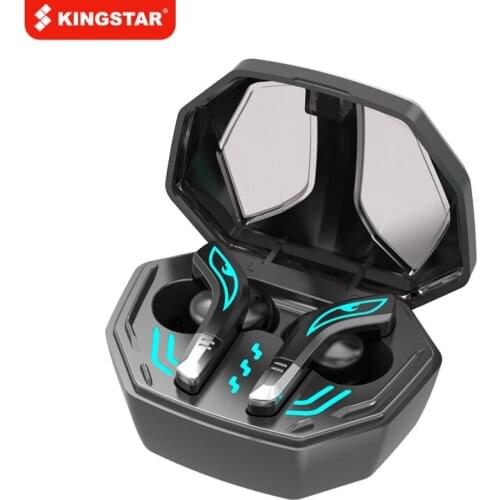 KINGSTAR Bluetooth Earphone True Wireless Cool Design Touch Control Game Mode Noise Cancelling LED Flashing Type-C