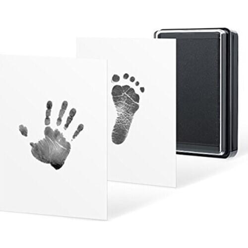 BalleenShiny Baby Handprint and Footprint Ink Pad 100% Non-Toxic Inkless Safe Imprint Souvenir Hand & Footprint Makers Toy Gift