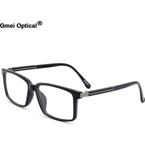 Gmei Optical Stylish Urltra-Light TR90 Rectangular Full Rim Men Optical Eyeglasses Frames Women Myopia Presbyopia Eyewear M20200