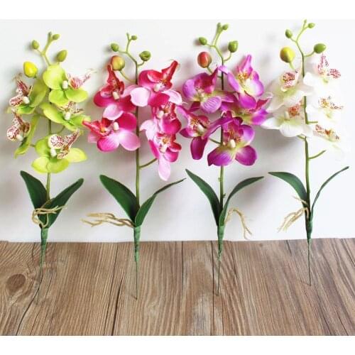1Pc Artificial Flower Butterfly Orchid Garden DIY Stage Party Home Wedding Decor Artificial Flower Butterfly