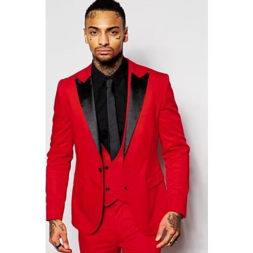 Handsome Groomsmen Wool blend Groom Tuxedos Mens Wedding Dress Man Jacket Blazer Prom Dinner (Jacket+Pants+Tie+Vest) A37