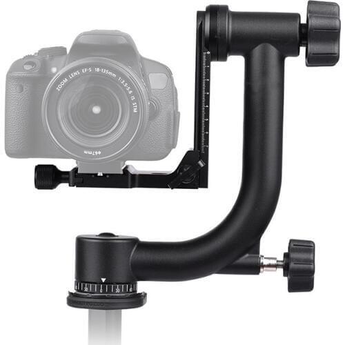 Metal 360 Degree Panoramic Gimbal Tripod Head Arca-Swiss Standard Bird Shooting Vertical for Canon Nikon DSLR Camera Watching