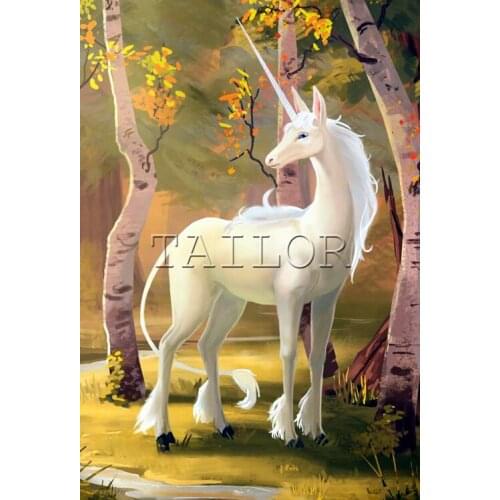 Mosaic cuadros full square embroidery 5d diamond painting kit set complet Cross stitch Dirll drawing horse unicorn animal art 18