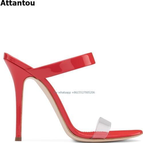 Sexy PU Women Sandals Thin High Heels 11 CM Gladiator PVC Bandage Fashion Summer Party Femme Shoes