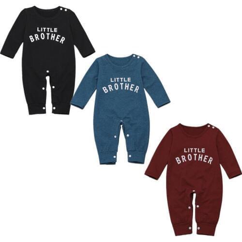 Pudcoco US Stock 0-24M Infant Baby Girl Set Casual Romper Cotton Blend Letter Printing Jumpsuit Baby Girl Boy Autumn Outfits