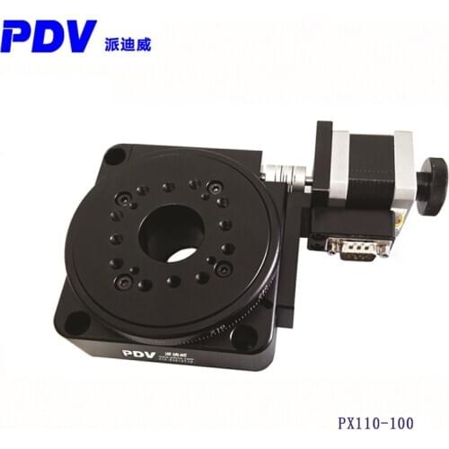 PX110-100 Electric Rotary Table Angle Rotary Table 360 Degree Hollow Rotary Table Indexing Plate