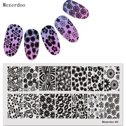Sunglasses Pattern DIY Image Plates Nail Art Stamping Plate Lip Seal Kiss Design Nail Templates Manicure Polish Stamp Tools B5