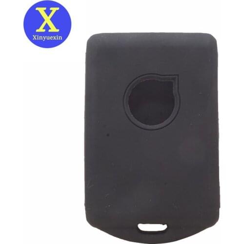 Xinyuexin Silicone Rubber Car Key Cover Case fit for VOLVO VX90 XC60 XC90 S90 4 Button Smart Keyless Enter Jacket Car Styling