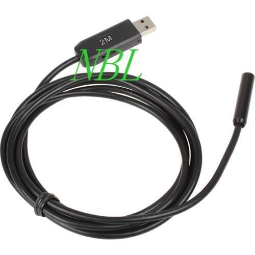 2MP 9mm USB Borescopes 1600 x 1200P 6 LEDs USB Waterproof HD Endoscope Pinhole Borescope Video Camera Record Free Shipping