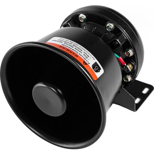 YHAAVALE Loud 100W 12V Black Metal Speaker Amplifier For Car PA Siren Alarm System