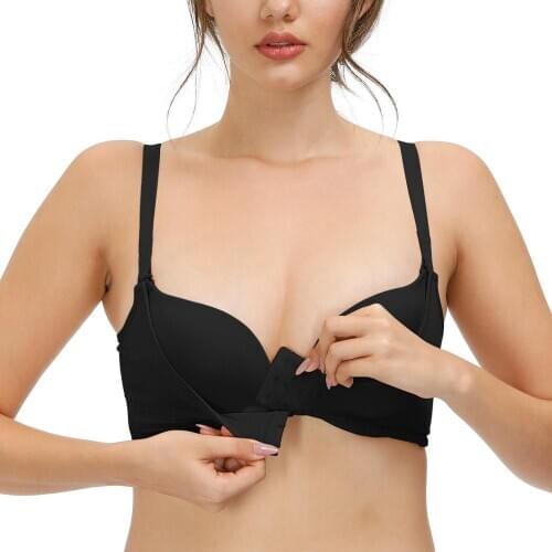 Big Size Front Back Closure Minimizer Cup Thin Adjusted Wire Sexy Push Up Bras For Women 30-44 A B C D DD E UK US EU CA