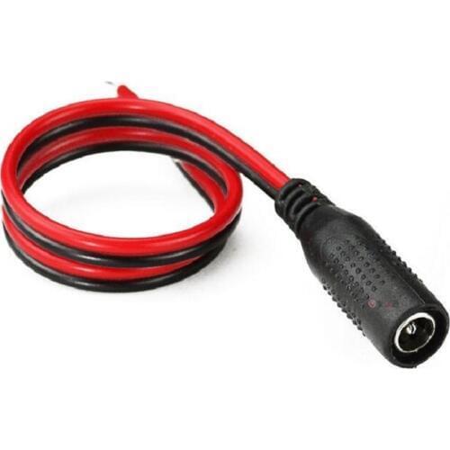 10PCS DC 5.5x2.1mm Female Socket Male Plug DC Power Socket Jack Connector Adapter Wire Cable 25cm For monitoring