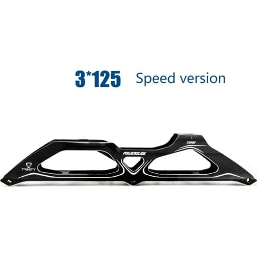 100% Original Powerslide Trinity Inline Skates Frames 3*125mm 3 Point Speed Skates Base 12.5'' 318mm Skating Shoes Patines Basin