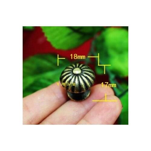 18MM round single hole handle drawer zinc alloy handle pull back home decoration cabinet semicircle handle