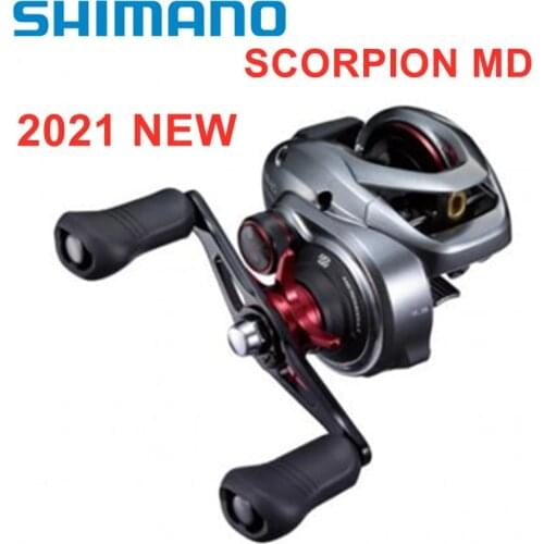 2021 New SHIMANO SCORPION MD 300XG 301XG 300XGLH 301XGLH Baitcasting Fishing Reel Low Profile Long Cast Saltwater Reel