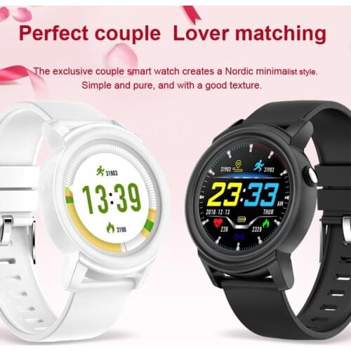 Color round screen Alarm clock Smart Watch Smart Band Heart Rate Health Fitness Tracker Smart Bracelet sleeping monitor woman