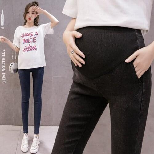 Jeans Women Pregnancy Maternity Clothing Jeans Black Pants For Pregnant Women Clothes Nursing Trousers Denim Jeans Womens