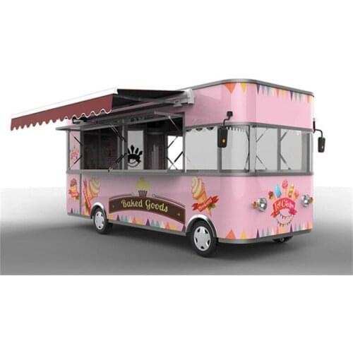 Hot Sale Mobile Electric Fast Food Truck Fried Chicken Snack Cart For Street Sale
