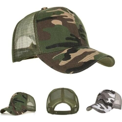 Hat Trucker Hats Mesh Army Camo Military Hunting Baseball Cap Men Women Tactical
