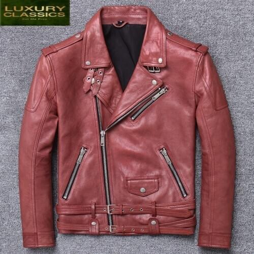 Jacket Natural Genuine Leather Men Winter Autumn Clothes 2021 Streetwear 100% Real Sheepskin Coat Man Leather Jacket Hiver 17003