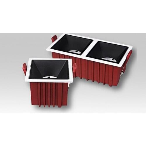 Square Frameless NO Dazzling COB Recessed Downlight 7W 12W 14W 24W LED Ceiling Spot Light for Bedroom Living room Kitchen