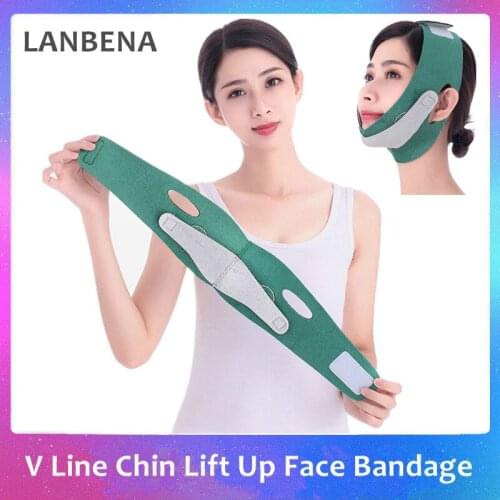 Face Lift Up Chin Cheek V Shaper Lifting Mask Slim Belt Women Reduce Double Chin Facial Thinning Bandage Massage Jaw Exerciser