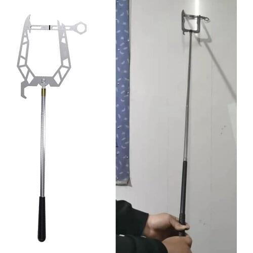 Multi-Purpose U Type Telescopic Boat Hook Dock Hook Long-Distance Threader