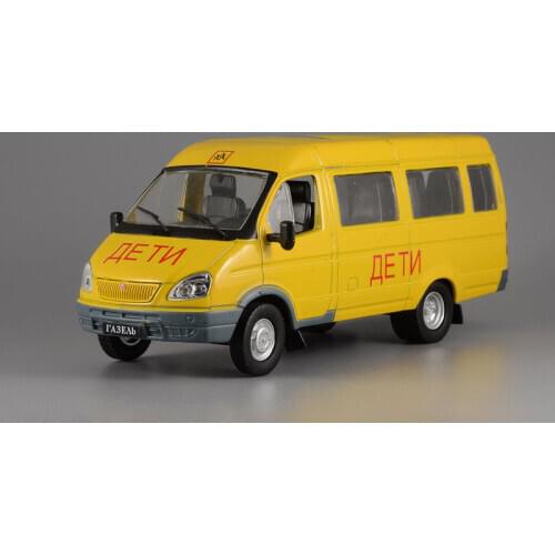 Scale models DeAGOSTINI 1/43 GAZ-322121 School Bus diecast car for collection gift