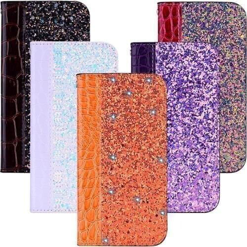 Fashion Leather For Huawei P20 Pro Mate 10 pro 10 Lite Case For Huawei P20 Lite P Smart Plus Cover Shining Wallet Phone Cases