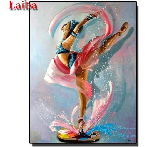 Ballet Dancer girl DIY Diamond embroidery full square resin Diamond Painting cross stitch beautiful lady diamond mosaic decor