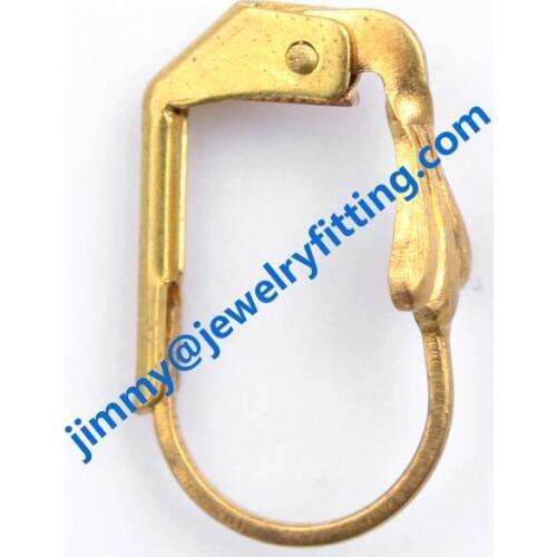 2014 new fashion jewelry findings lever back earring clip Screw back earrings clip earring fittings