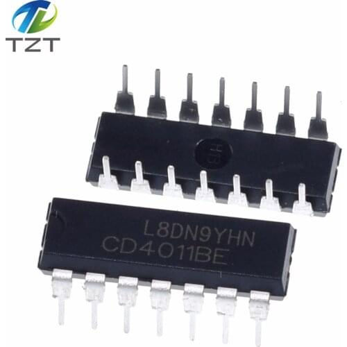 10PCS CD4011BE DIP14 CD4011 DIP 4011BE DIP-14 new and original IC