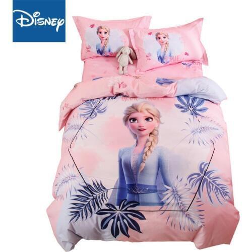 Comforter bedding sets twin size quilt covers for girls single bed spread cotton 3/4pcs princess bedroom decoration pink cartoon