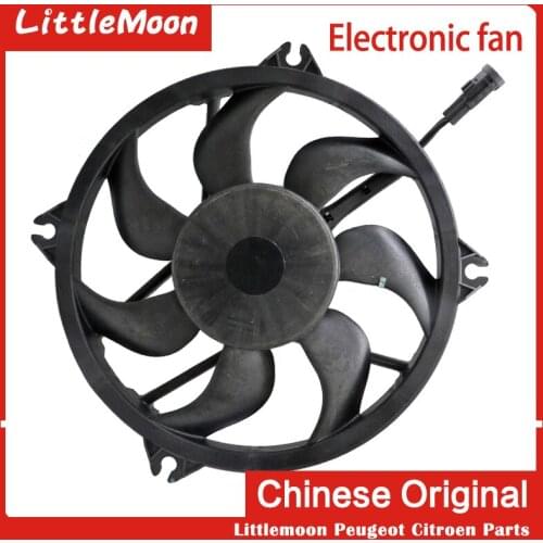 Littlemoon original brand new radiator fan water tank radiator fan assembly 1253K4 1253F8 for Peugeot307 408 3008 RCZ Citroen C4