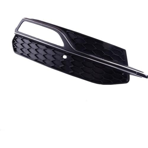 Front Right Bumper Lower Fog Light Lamp Grill Grille Cover 8V3807682 8V3807682G Fit for Audi A3 S3 S-Line 2013 2014 2015 2016