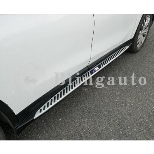 Fits for B-M-W X4 G02 2019 2020 2Pcs left right Aluminium side step running board Nerf bar pedal protector