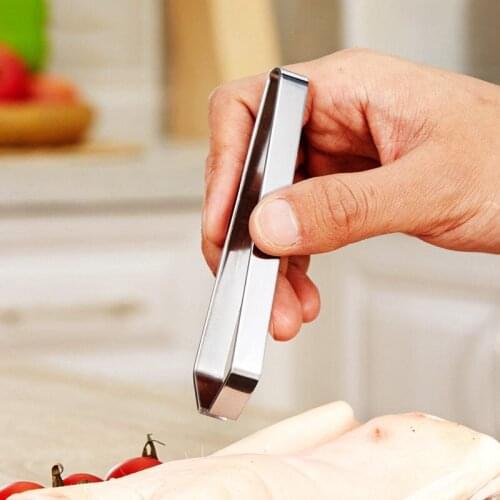 Healthy Safe Stainless Steel Fish Bone Tweezers Remover Pincer Puller Tongs Pick-Up Seafood Tool Chickens Ducks Plucking Tongs