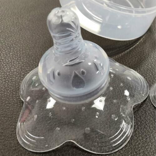 2pcs/pack Silicone Nipple Protectors Feeding Mothers Nipple Shields Protection Cover Breastfeeding Mother Milk Silicone Nipple