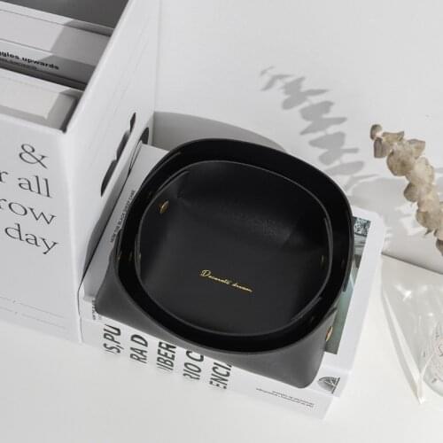 Scandinavian Entryway Key Storage Tray Coffee Table Storage Basket Desktop Remote Control Storage Box Foyer Cosmetics