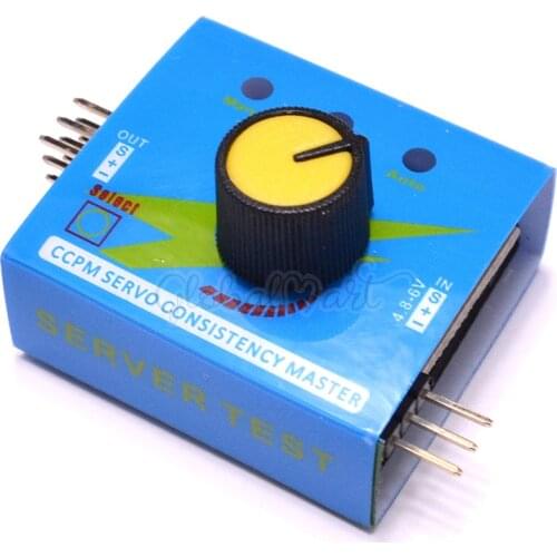1PCS Multi Servo Tester Checker 4.8-6V 3CH ECS Consistency Speed Controller Power Channels CCPM Meter