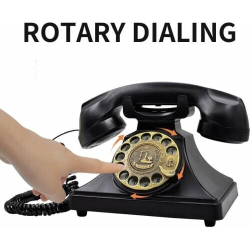 Vintage Style Rotary Retro Dial Telephone old fashioned Rotary Telephone Phone For Home and office