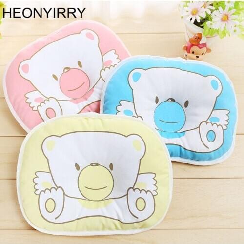 High quality Infant bedding print bear oval shape 100% cotton Baby Bear pillow
