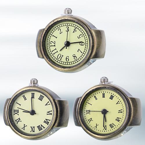 Womens Vintage Punk Style Creative Round Alloy Quartz Finger Ring Watch Stylish Jewelry new Fashion Dial Quartz Analog Watch St