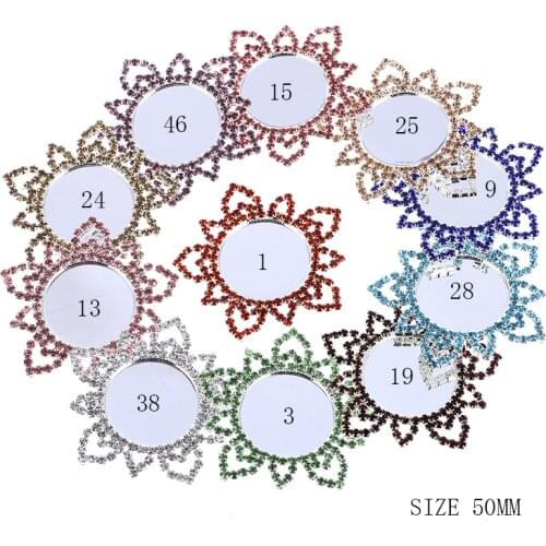 ZMASEY New Fashion Hot 1Pcs 50mm Metal Buttons Decor accessories DIY Sewing Button Wedding Flatback Brooches Mix Color